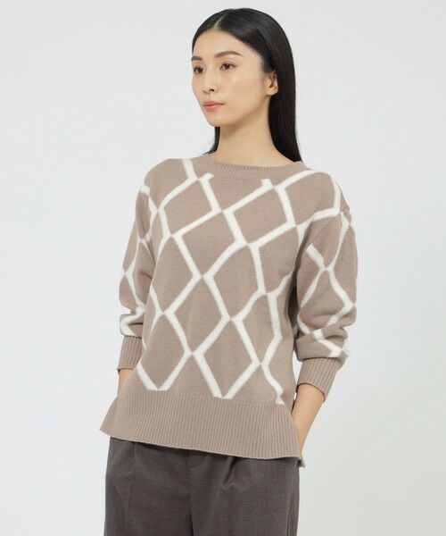 Paul Stuart / ポール・スチュアート ニット・セーター | ブークレーインターシャ　プルオーバー | 詳細2