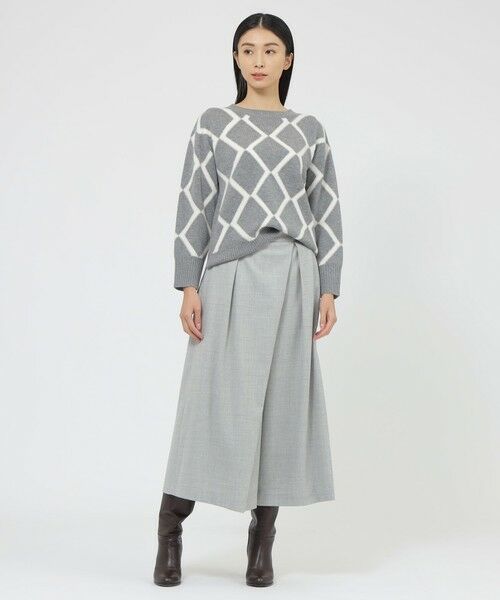 Paul Stuart / ポール・スチュアート ニット・セーター | ブークレーインターシャ　プルオーバー | 詳細3
