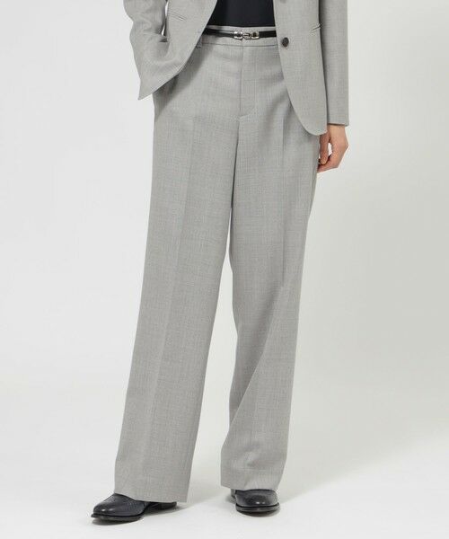 Paul Stuart/ポール・スチュアート 【Nikkei magazine掲載】ウールフラノ パンツ ライトグレー 6 Paul Stuart/ポール・スチュアート 【Nikkei magazine掲載】ウールフラノ パンツ ライトグレー 6
