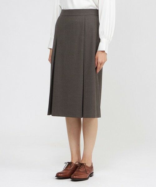 Paul Stuart / ポール・スチュアート スカート | 【防しわ性】ライトミルドストレッチ スカート | 詳細3