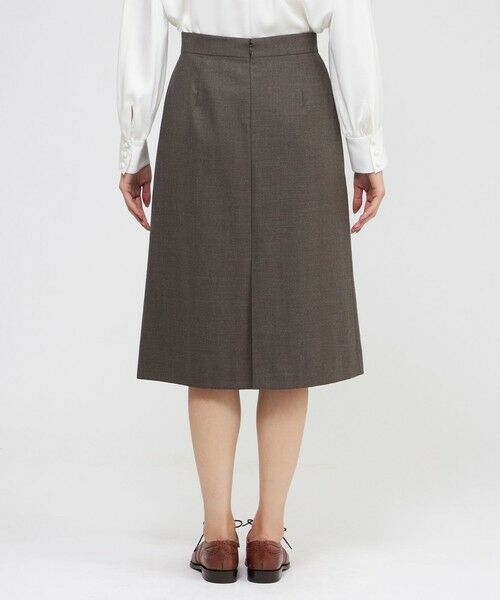 Paul Stuart / ポール・スチュアート スカート | 【防しわ性】ライトミルドストレッチ スカート | 詳細4