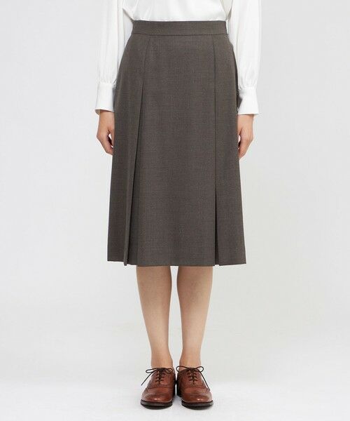 Paul Stuart / ポール・スチュアート スカート | 【防しわ性】ライトミルドストレッチ スカート | 詳細2