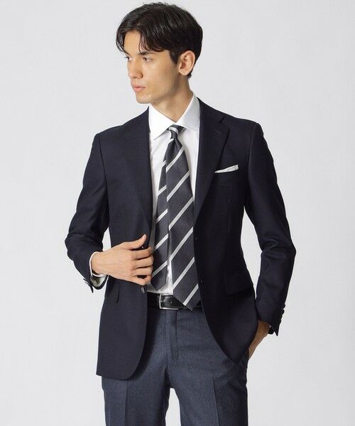 Paul Stuart/ポール・スチュアート 【QUINTESSENTIAL】ホップサックブレザー ネイビー1 48 Paul Stuart/ポール・スチュアート 【QUINTESSENTIAL】ホップサックブレザー ネイビー1 48