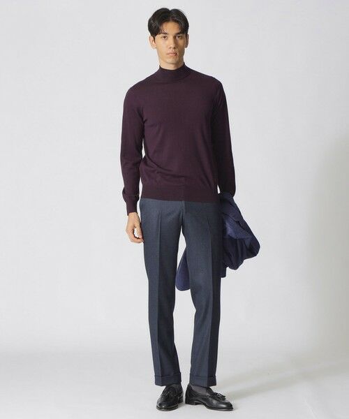 Paul Stuart / ポール・スチュアート ニット・セーター | 【ウォッシャブル】【WEB・一部店舗限定】コットン ウールハイネックセーター | 詳細4