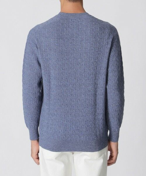 Paul Stuart / ポール・スチュアート ニット・セーター | メランジケーブルクルーネックセーター | 詳細7