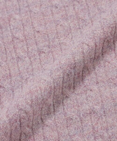 Paul Stuart / ポール・スチュアート ニット・セーター | メランジケーブルクルーネックセーター | 詳細10