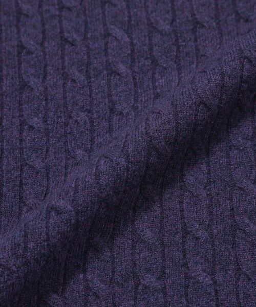 Paul Stuart / ポール・スチュアート ニット・セーター | メランジケーブルクルーネックセーター | 詳細12