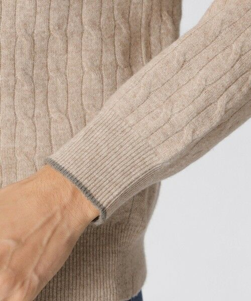 Paul Stuart / ポール・スチュアート ニット・セーター | 【WEB・一部店舗限定】ミニケーブル柄クルーネックセーター | 詳細7
