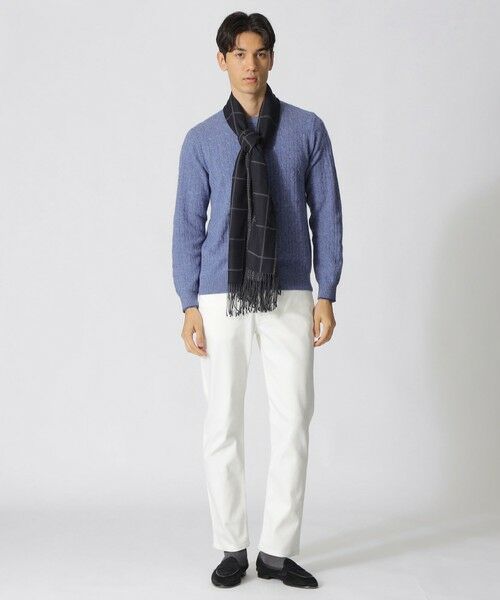 Paul Stuart / ポール・スチュアート ニット・セーター | 【WEB・一部店舗限定】ミニケーブル柄クルーネックセーター | 詳細1