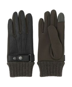 Paul Stuart / ポール・スチュアート 手袋 | 【WEB限定】レザーコンビグローブ