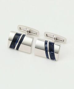 Paul Stuart / ポール・スチュアート アクセサリー | ダブルストライプソーダライトカフリンクス/カフスボタン(化粧箱付き)