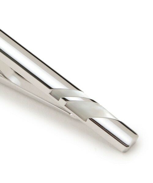 Paul Stuart / ポール・スチュアート アクセサリー | ダブルストライプシェルタイバー/ネクタイピン(化粧箱付き) | 詳細3