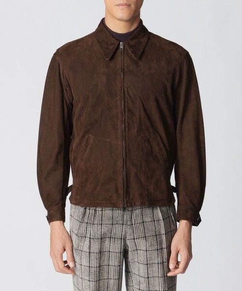 Paul Stuart / ポール・スチュアート ブルゾン | 【数量限定】【COLLECTION LINE】スエードレザージャケット | 詳細4