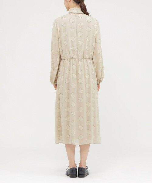 Paul Stuart / ポール・スチュアート ロング・マキシ丈ワンピース | ラメカットジャカード　ワンピース | 詳細5