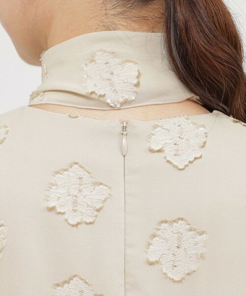 Paul Stuart / ポール・スチュアート ロング・マキシ丈ワンピース | ラメカットジャカード　ワンピース | 詳細6