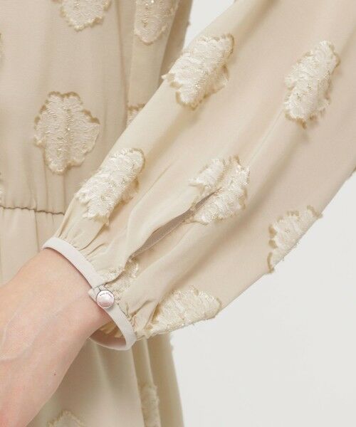 Paul Stuart / ポール・スチュアート ロング・マキシ丈ワンピース | ラメカットジャカード　ワンピース | 詳細7