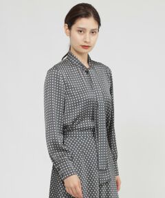 Paul Stuart / ポール・スチュアート シャツ・ブラウス | 【eclat掲載】【再入荷 / ウォッシャブル】ラインドット　ブラウス