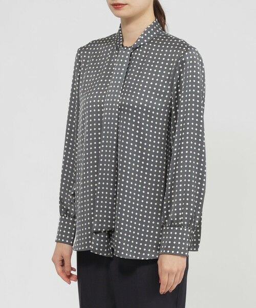 Paul Stuart / ポール・スチュアート シャツ・ブラウス | 【eclat掲載】【再入荷 / ウォッシャブル】ラインドット　ブラウス | 詳細4