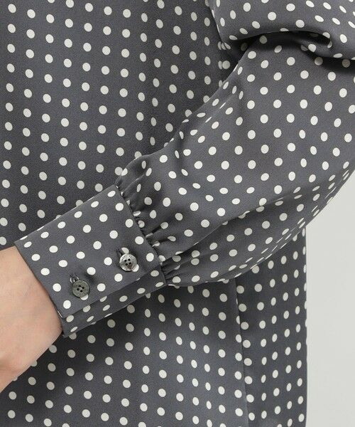 Paul Stuart / ポール・スチュアート シャツ・ブラウス | 【eclat掲載】【再入荷 / ウォッシャブル】ラインドット　ブラウス | 詳細6