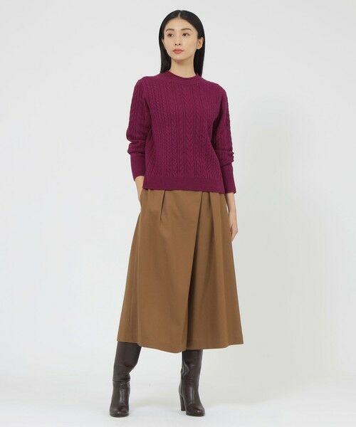 Paul Stuart / ポール・スチュアート ニット・セーター | ウールカシミヤケーブル　プルオーバー | 詳細3