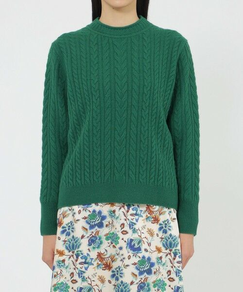 Paul Stuart / ポール・スチュアート ニット・セーター | ウールカシミヤケーブル　プルオーバー | 詳細5