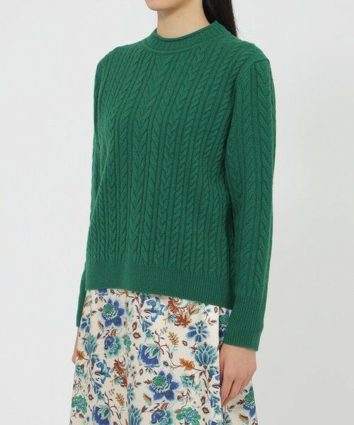 Paul Stuart / ポール・スチュアート ニット・セーター | ウールカシミヤケーブル　プルオーバー | 詳細6