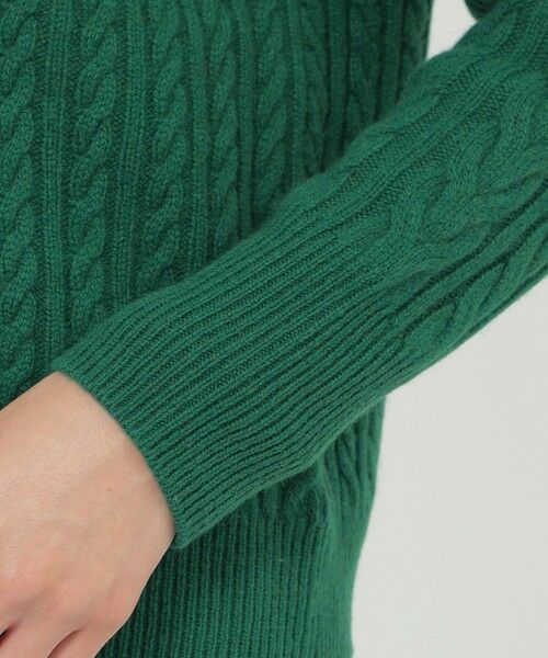 Paul Stuart / ポール・スチュアート ニット・セーター | ウールカシミヤケーブル　プルオーバー | 詳細8