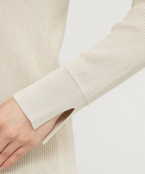 Paul Stuart / ポール・スチュアート ニット・セーター | 【ウォッシャブル】ハイゲージラメリブニット　プルオーバー | 詳細8