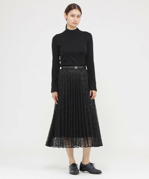 Paul Stuart / ポール・スチュアート ニット・セーター | 【ウォッシャブル】ハイゲージラメリブニット　プルオーバー | 詳細1