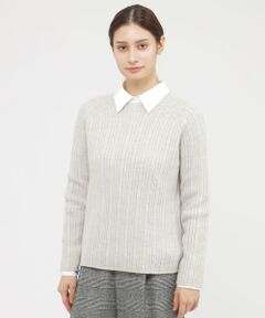 Paul Stuart / ポール・スチュアート ニット・セーター | リブホールガーメント　プルオーバー