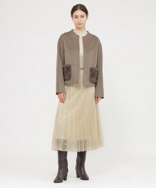 Paul Stuart / ポール・スチュアート スカート | 【ウォッシャブル】オーガンジーフロッキー　スカート | 詳細6