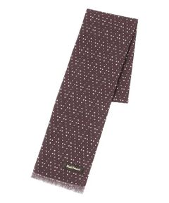 Paul Stuart / ポール・スチュアート マフラー・ショール・スヌード・ストール | ランダムドット柄プリント　ミニストール