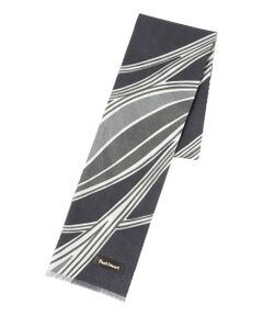 Paul Stuart / ポール・スチュアート マフラー・ショール・スヌード・ストール | ウェーブ柄プリント　ミニストール