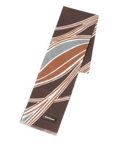 Paul Stuart / ポール・スチュアート マフラー・ショール・スヌード・ストール | ウェーブ柄プリント　ミニストール