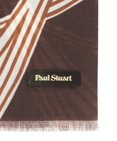 Paul Stuart / ポール・スチュアート マフラー・ショール・スヌード・ストール | ウェーブ柄プリント　ミニストール | 詳細1