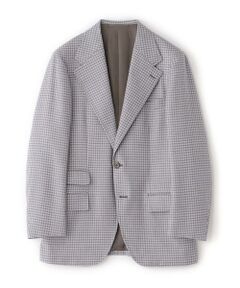 Paul Stuart / ポール・スチュアート その他アウター | 【数量限定】「COLLECTION LINE」三者混ハウンドトゥース柄　ノッチドワイドラペル　シングル２ボタンジャケット