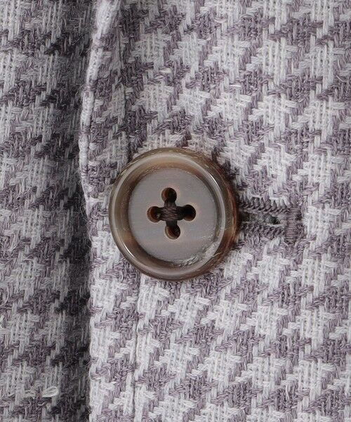 Paul Stuart / ポール・スチュアート その他アウター | 【数量限定】「COLLECTION LINE」三者混ハウンドトゥース柄 ノッチドワイドラペル シングル2ボタンジャケット | 詳細6