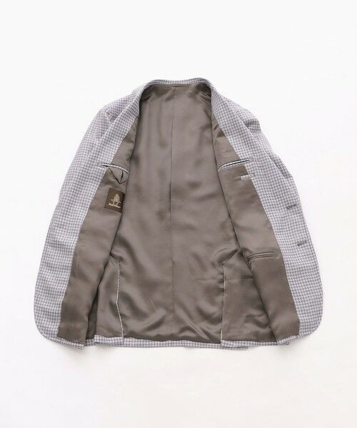 Paul Stuart / ポール・スチュアート その他アウター | 【数量限定】「COLLECTION LINE」三者混ハウンドトゥース柄 ノッチドワイドラペル シングル2ボタンジャケット | 詳細7