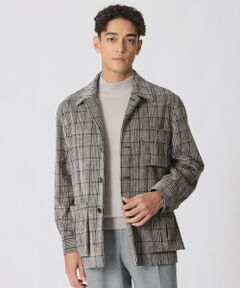 Paul Stuart / ポール・スチュアート ブルゾン | 【数量限定】「COLLECTION LINE」グレナカートチェック柄　コットンベロア　チョアジャケット