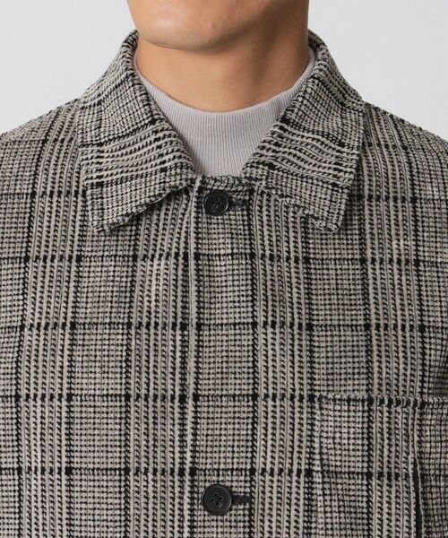 Paul Stuart / ポール・スチュアート ブルゾン | 【数量限定】「COLLECTION LINE」グレナカートチェック柄 コットンベロア チョアジャケット | 詳細5