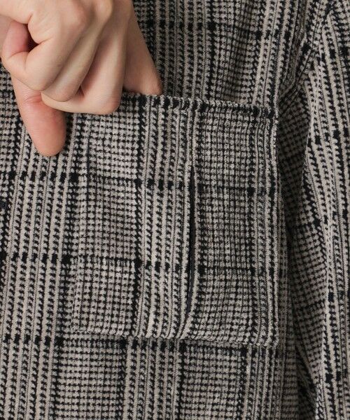 Paul Stuart / ポール・スチュアート ブルゾン | 【数量限定】「COLLECTION LINE」グレナカートチェック柄 コットンベロア チョアジャケット | 詳細6