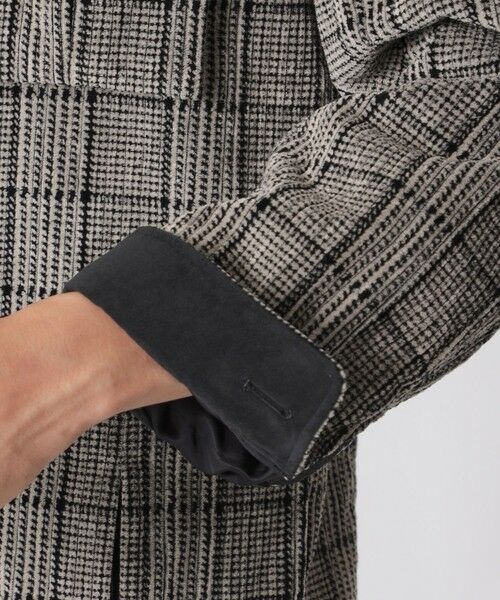 Paul Stuart / ポール・スチュアート ブルゾン | 【数量限定】「COLLECTION LINE」グレナカートチェック柄 コットンベロア チョアジャケット | 詳細7