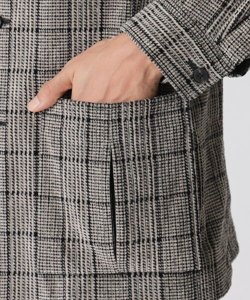 Paul Stuart / ポール・スチュアート ブルゾン | 【数量限定】「COLLECTION LINE」グレナカートチェック柄 コットンベロア チョアジャケット | 詳細8