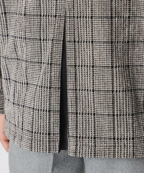 Paul Stuart / ポール・スチュアート ブルゾン | 【数量限定】「COLLECTION LINE」グレナカートチェック柄 コットンベロア チョアジャケット | 詳細9