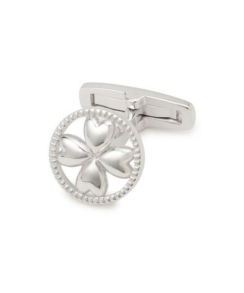 Paul Stuart / ポール・スチュアート アクセサリー | ハートクローバーモチーフカフリンクス/カフスボタン(化粧箱付き) | 詳細1