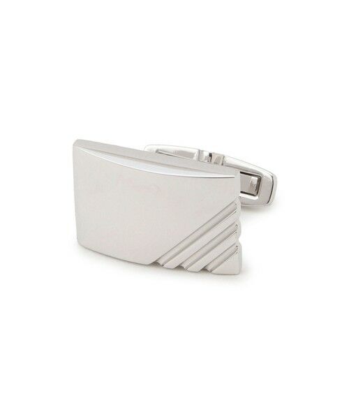 Paul Stuart / ポール・スチュアート アクセサリー | コーナーストライプカフリンクス/カフスボタン(化粧箱付き) | 詳細1