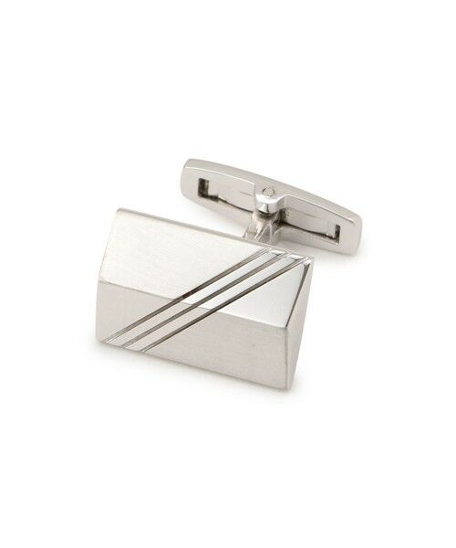 Paul Stuart / ポール・スチュアート アクセサリー | トライアングルストライプカフリンクス/カフスボタン(化粧箱付き) | 詳細1