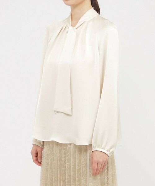 Paul Stuart / ポール・スチュアート シャツ・ブラウス | 【ウォッシャブル/防しわ性】エレガントダブルサテン　ブラウス | 詳細5