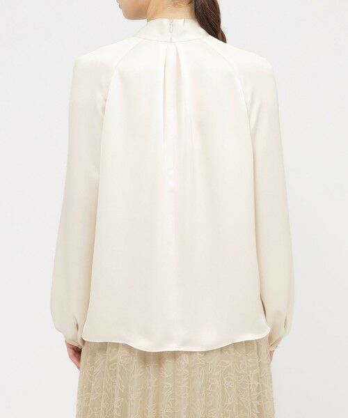 Paul Stuart / ポール・スチュアート シャツ・ブラウス | 【ウォッシャブル/防しわ性】エレガントダブルサテン　ブラウス | 詳細6