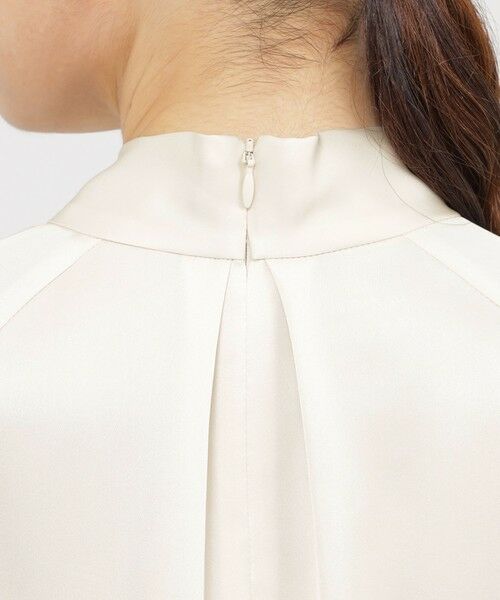 Paul Stuart / ポール・スチュアート シャツ・ブラウス | 【ウォッシャブル/防しわ性】エレガントダブルサテン　ブラウス | 詳細7